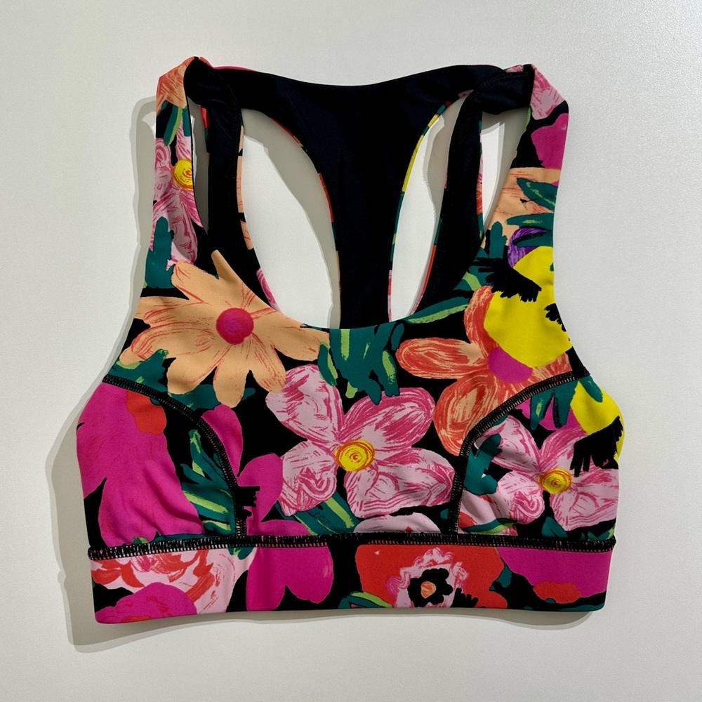 Cotton on Body Sports bra floral print Size XS